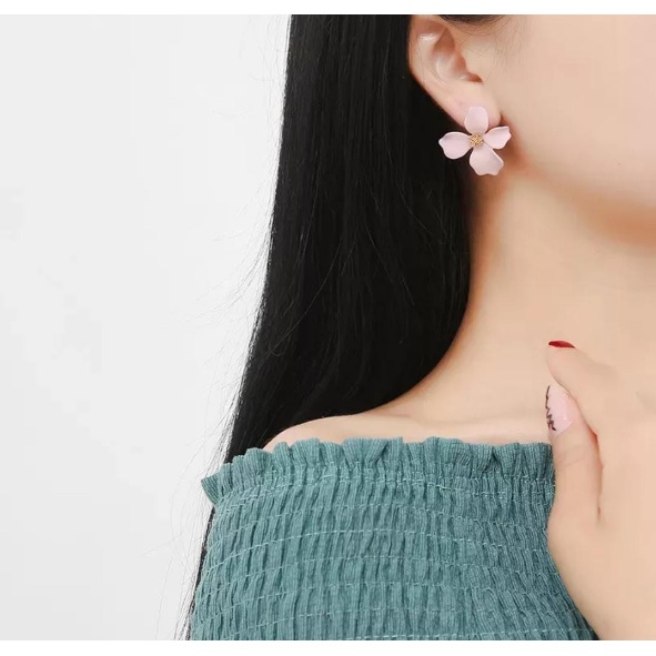 Anting korea terbaru Color flower