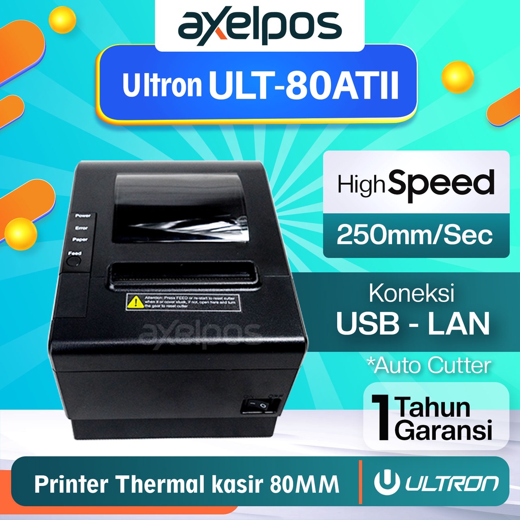 Jual Printer Kasir Thermal 80mm Auto Cutter Ultron Ult 80at Ii Shopee Indonesia 1183