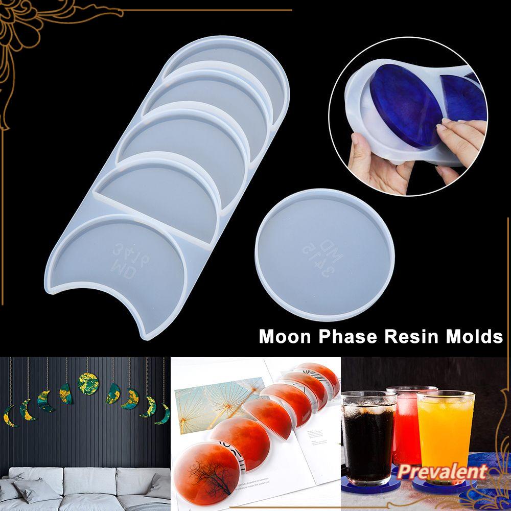 Preva Resin Mold Casting Cetakan Gerhana Imlek DIY Art Coaster Mold