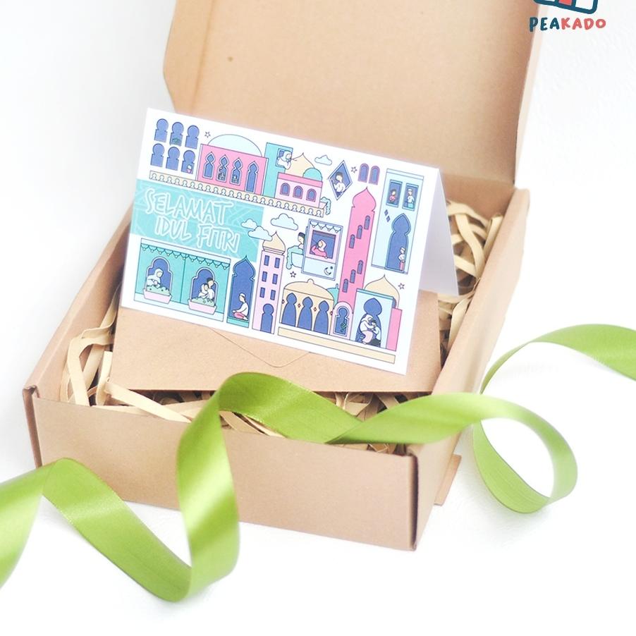 

ク Kotak Kado Gift Box Hadiah Ulang Tahun Bungkus Birthday Hampers Model Kardus Corrugated Pita dan Kartu Ucapan Cowok Cewek Bungkusan ゴ