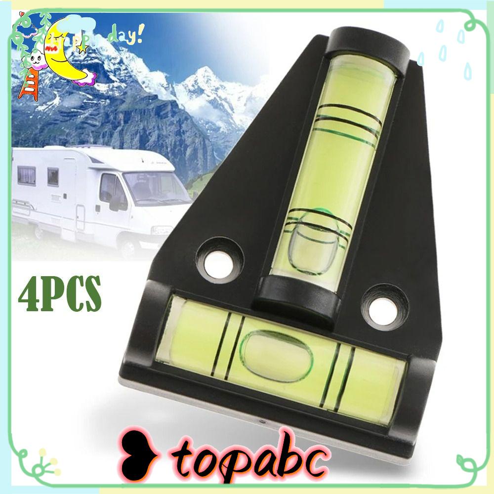 Top 4PCS T-type Waterpas Black Level Segitiga Level Bubble Shell Vertikal Horizontal Laser