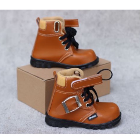 Sepatu anak laki laki sepatu anak boots unisex modis kekinian sepatu anak casual 1-3 thn