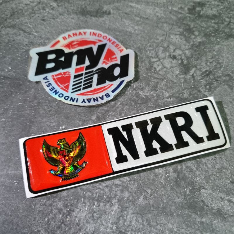 Sticker Stiker Emblem NKRI Timbul