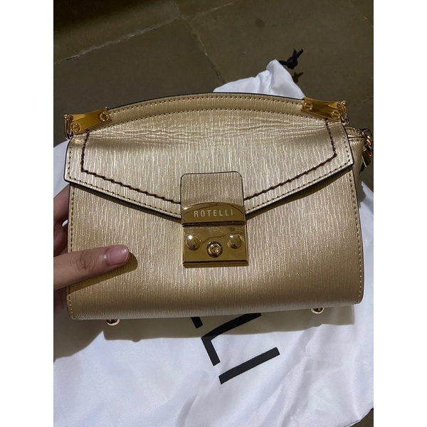tas handle bag GOLD ROTELI
