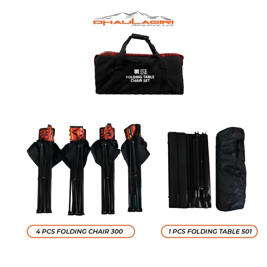 Table Chair Set Dhaulagiri Etnik Meja Kursi Piknik Lipat Camping