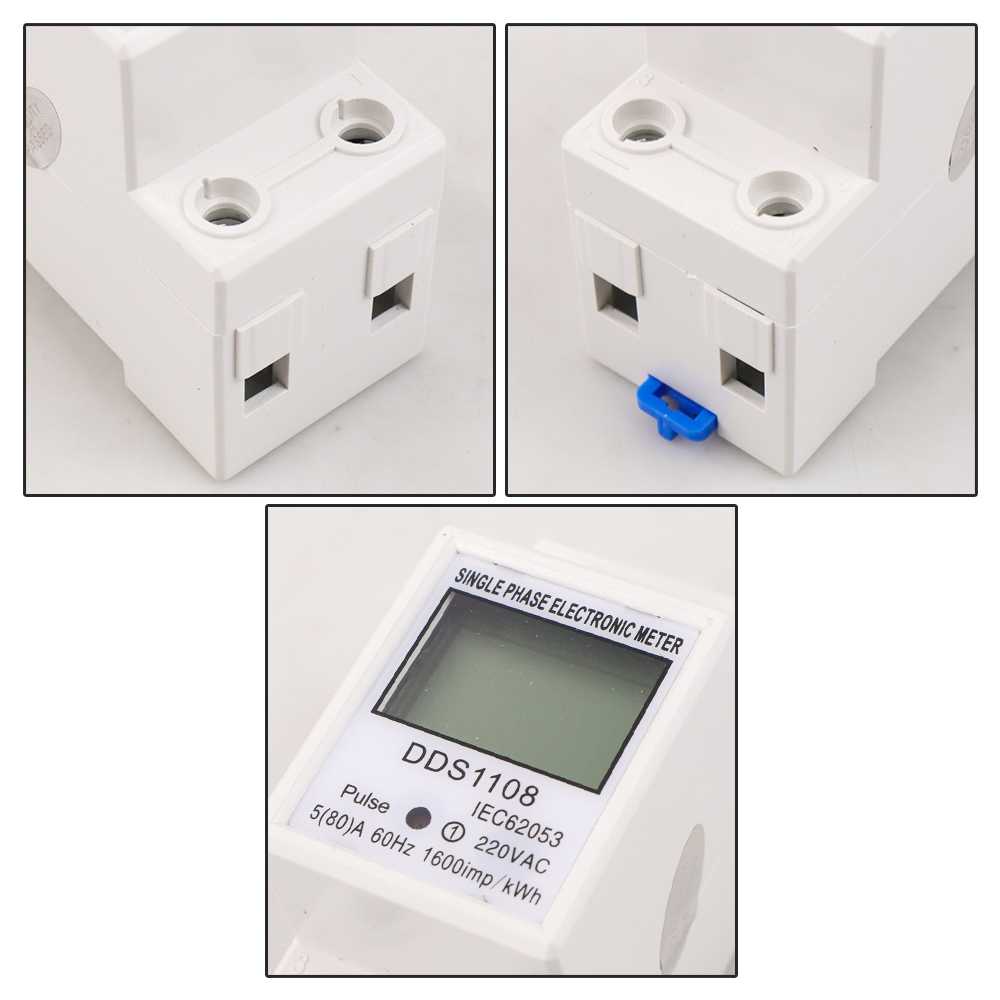 [ COD ] DIANQI Meteran Listrik Digital Din Rail Voltmeter Single-Phase 220 V - DDS1108