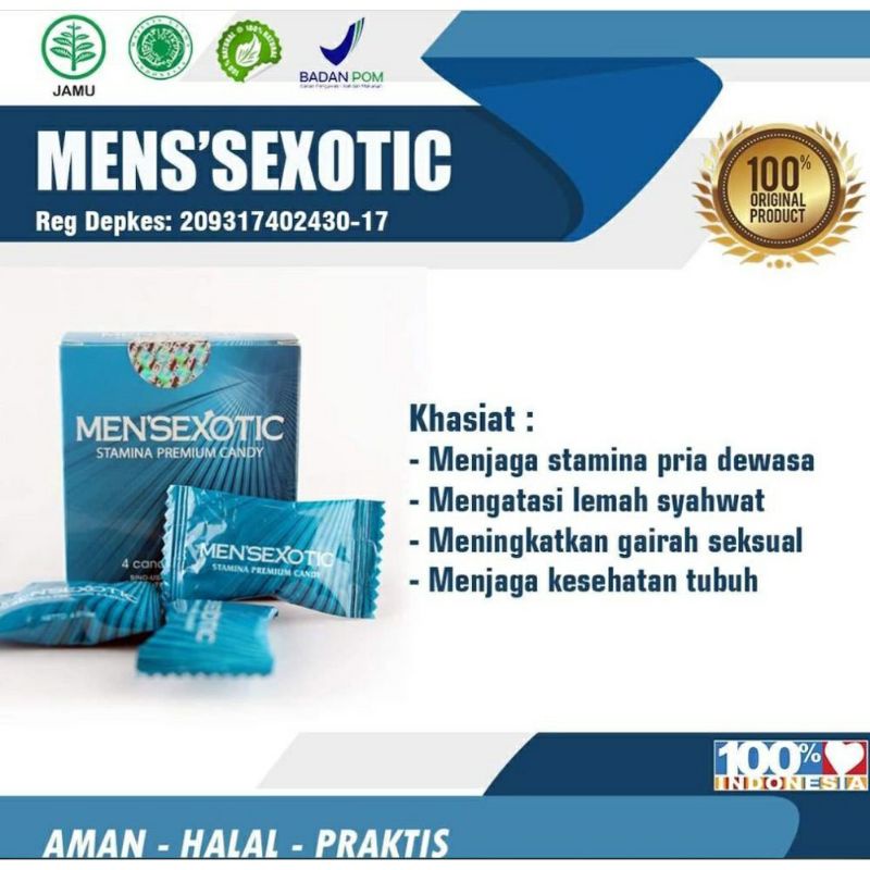 mensexotic permen kesehatan penambah stamina pria original