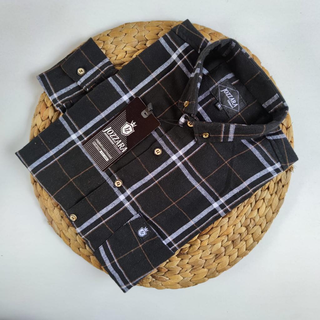 Kemeja Pria Flanel Lengan Panjang Original Bahan Woll
