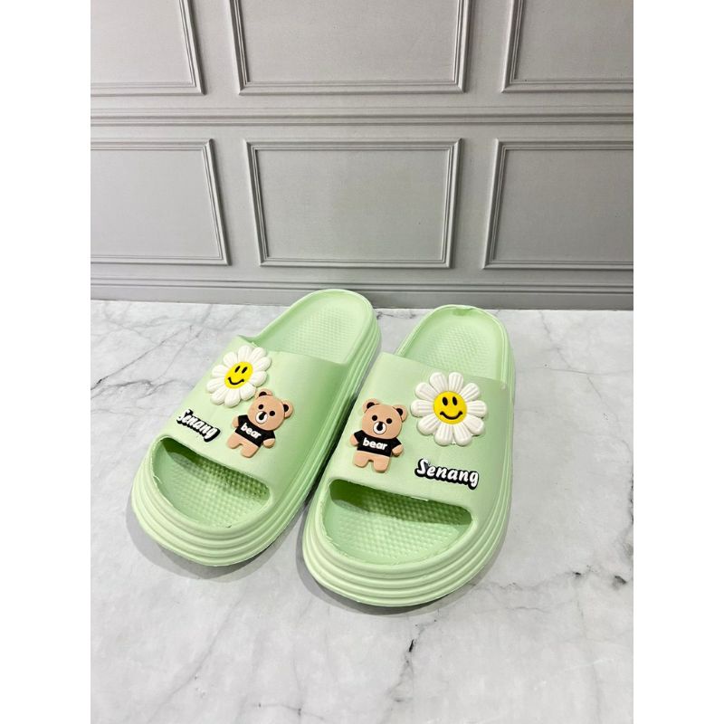 231T-2 SANDAL ANAK PEREMPUAN SELOP MOTIF BONEKA BUNGA