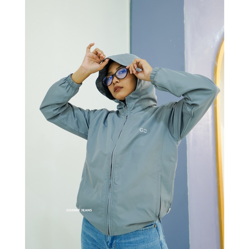 GOJINIEJEANS - JAKET REVERSIBLE GREY