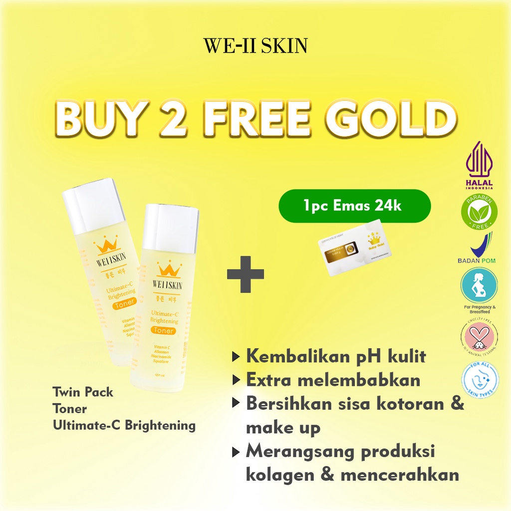 WE-II SKIN (Twin Pack) Ultimate-C Brightening Toner