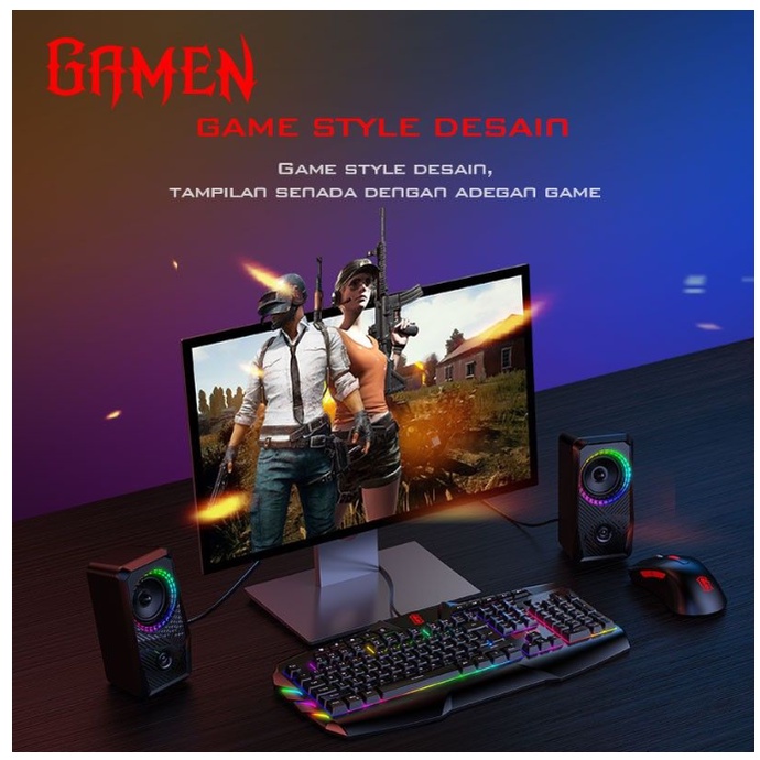 Speaker Gaming Laptop/PC/ Gamen GS5 Soundbar Super Bass