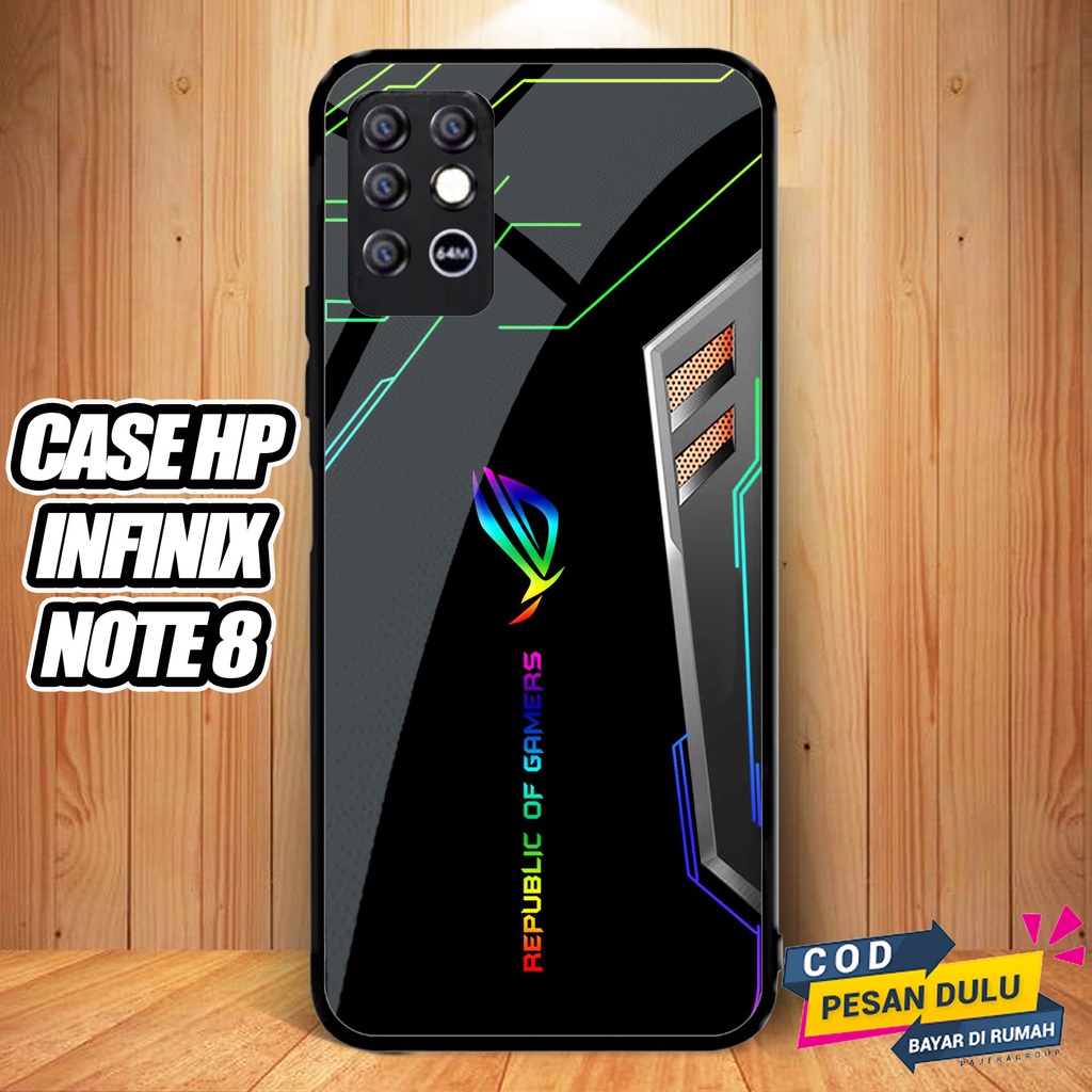 Case Infinix Note 8 Terbaru Casing Infinix Note 8 Case Hp Infinix Note 8 Motif ROG Hardcase Glossy 2