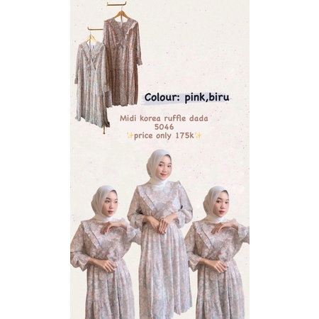 Midi Korea Ruffle Dada
