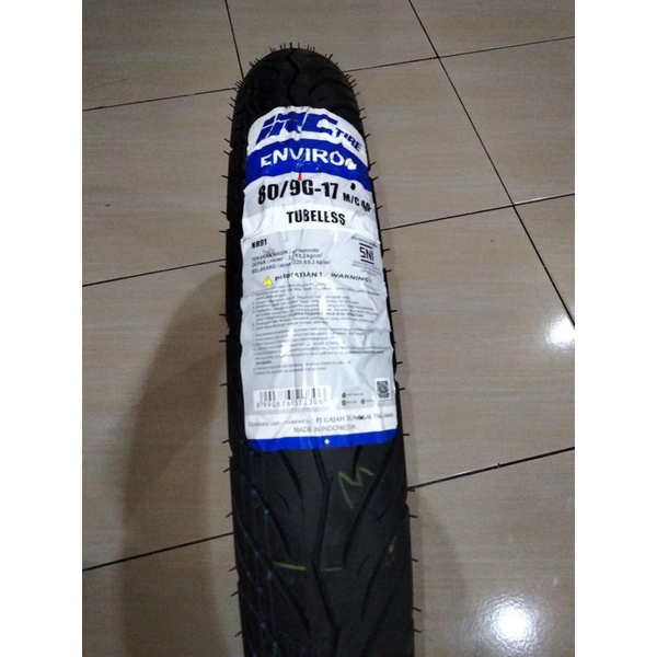 BAN MOTOR IRC TUBELESS 80/90-17 ENVIRO NR91