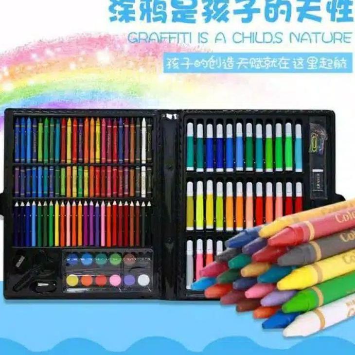 

(S-7&O☎) [CZM] CRAYON SET 150 PCS PENSIL WARNA ALAT LUKIS amanah