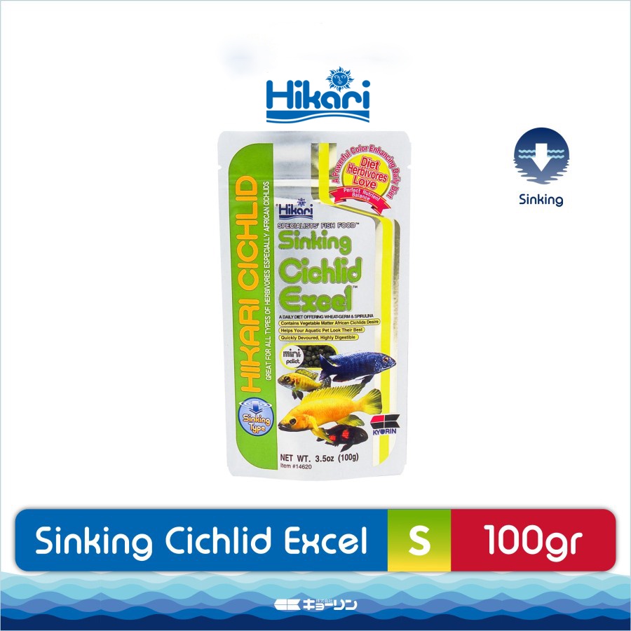 Pelet Hikari Sinking Cichlid Excel 100 gram