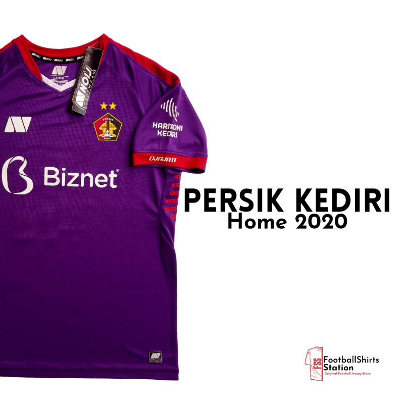 Jersey Persik Kediri Home 2020 Player Issue nameset Bagaskara Size L Original Noij With Boxset