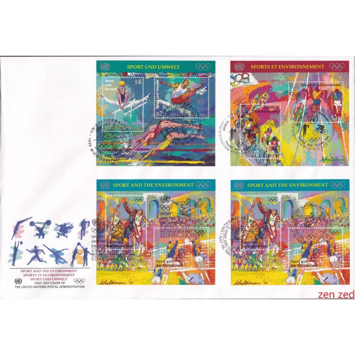 

A227 Perangko FDC UN 1996 The Modern Olympic Games 1 Pcs Unused
