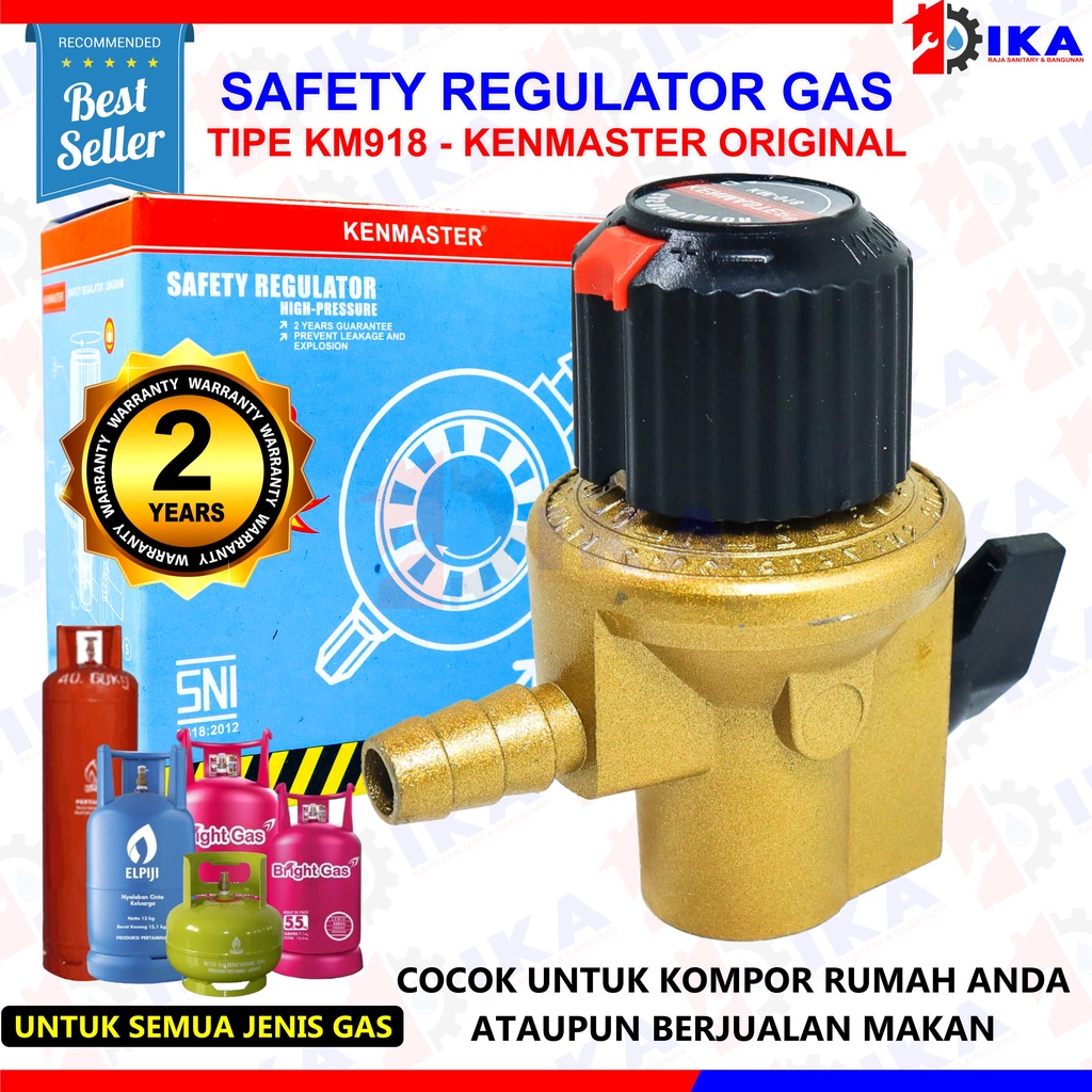 Regulator Gas Tekanan Tinggi Kenmaster KM-918 / Regulator Kepala Gas Ken Master High Pressure KM 918 / KM918