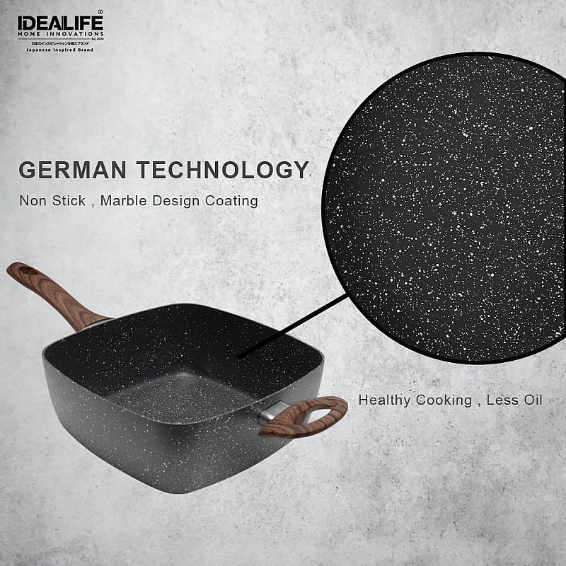 Idealife Multi Function Pan IL-24MP Cookware - Panci Serbaguna 24cm