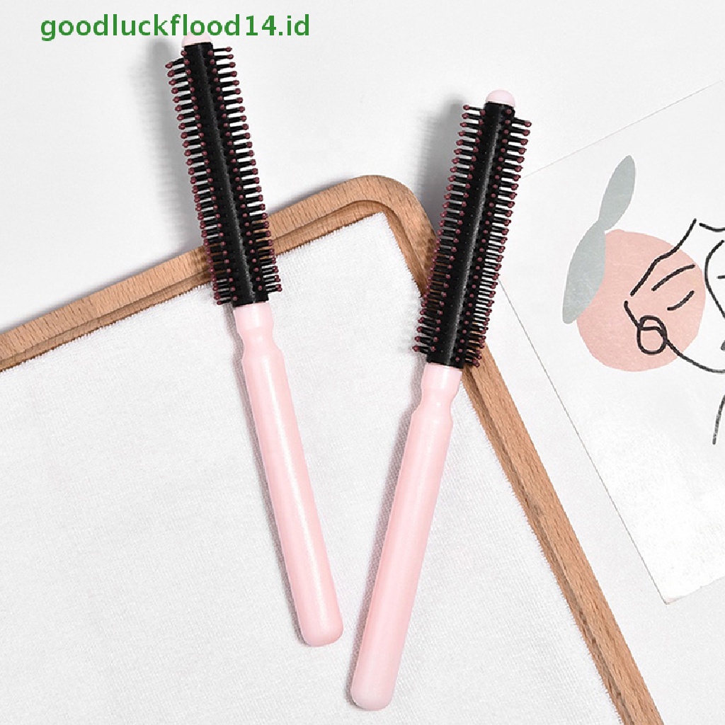 [GOOGFOUR] 1pc Roll Brush Sisir Rambut Bulat Bergelombang Curly Styling Care Curling Alat Salon [TOP]