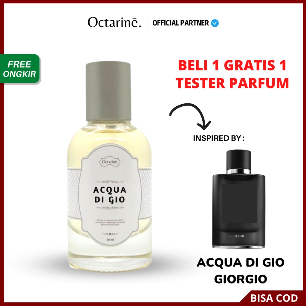 Parfum Pria Tahan Lama Aroma Maskulin Elegant by Octarine - Inspired by ACQUA DI GIO | Parfume Farfum Perfume Minyak Wangi Cewek Cowok Murah Original