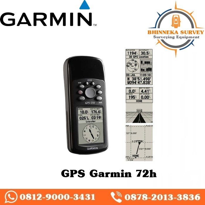 Garmin GPS 72H Peta Indonesia Garansi 1 Tahun