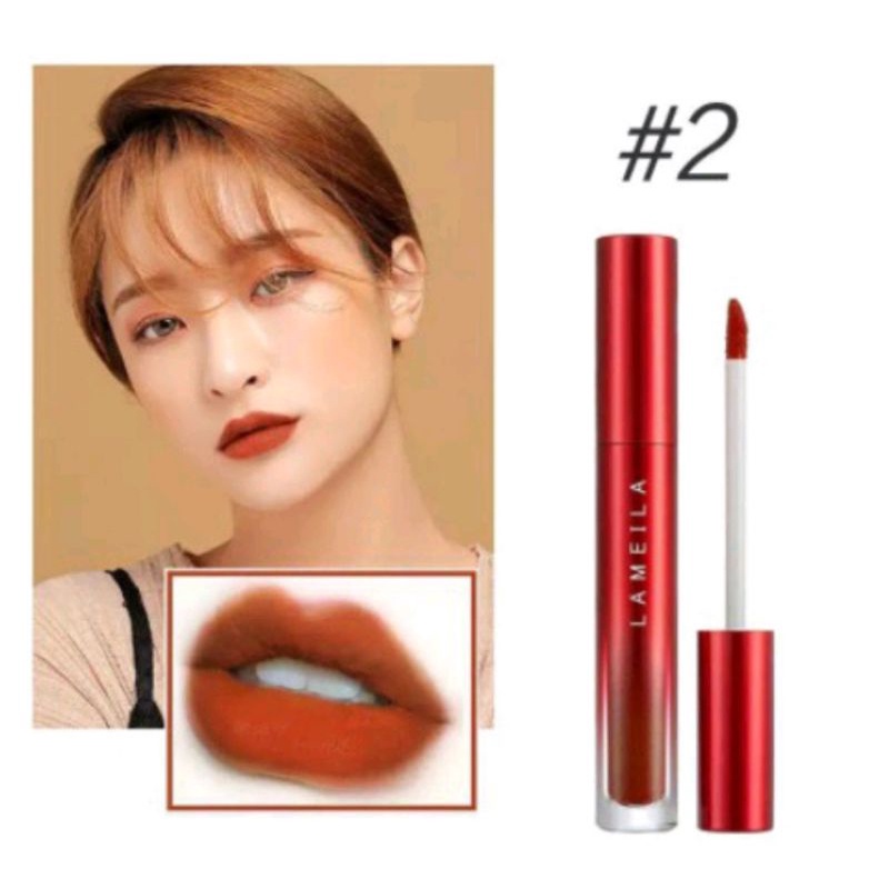 Lipstik LAMEILA 2026 velvet waterproof lip glaze berkualitas