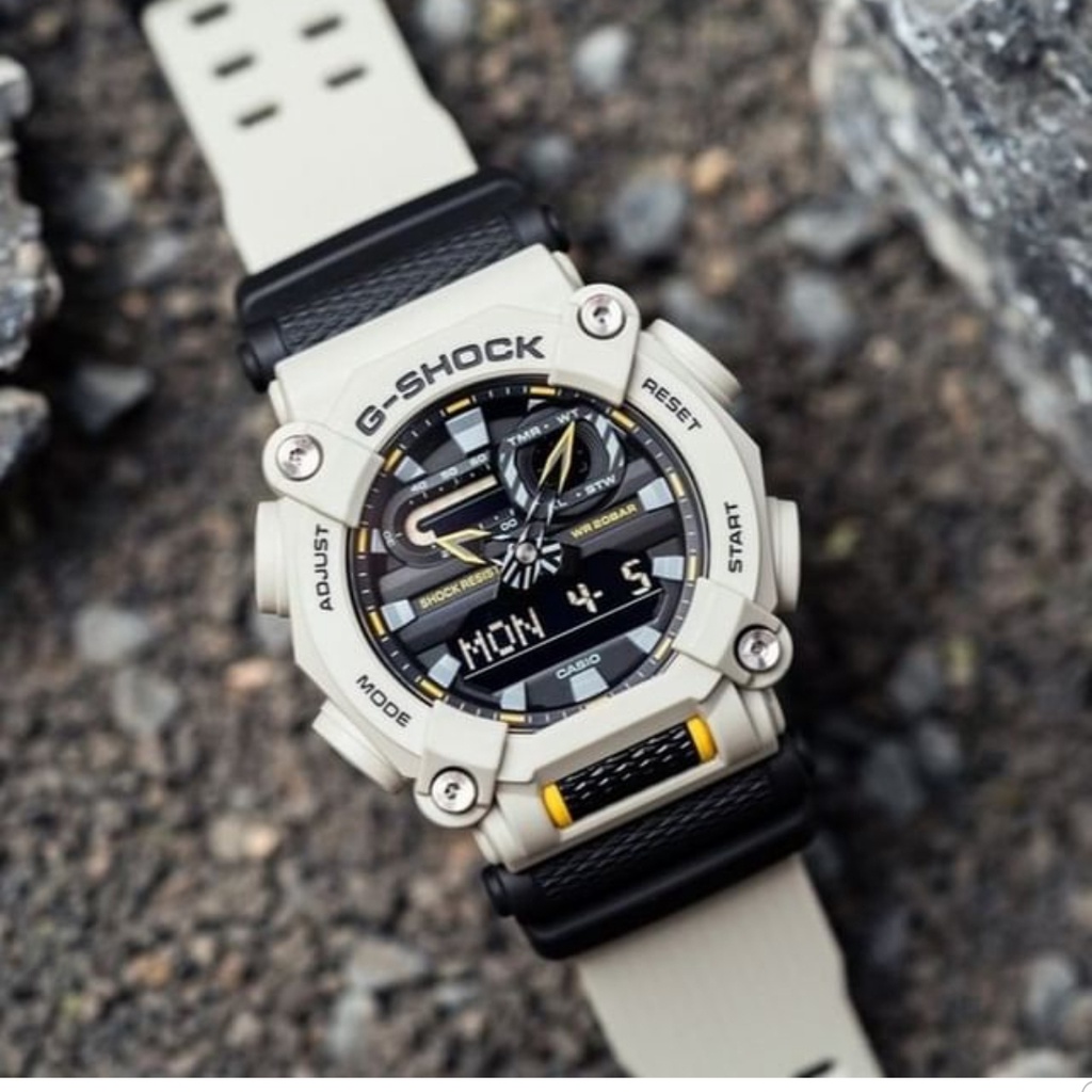 ORIGINAL !!! FREE BOX DAN PAPER BAG !!! JAM TANGAN PRIA GA 900 TALI RUBBER ANTI AIR !!!