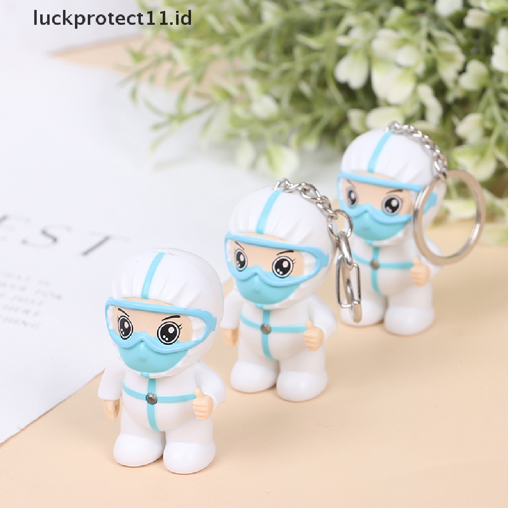 /Fashion Hot// Fashion// Gantungan Kunci Perawat Staff Humanoid Gantungan Kunci Souvenir Syukuran Hadiah Liontin.