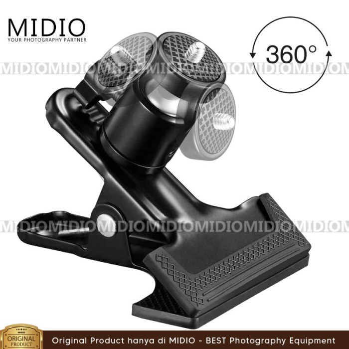 Fathonah_347- Midio Ring Light Plus Penjepit Besi Spigot Untuk Laptop Zoom Google