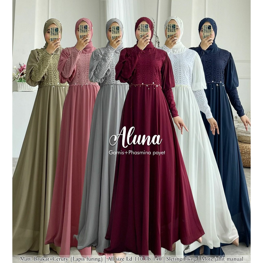 GAMIS PESTA BRUKAT ALUNA