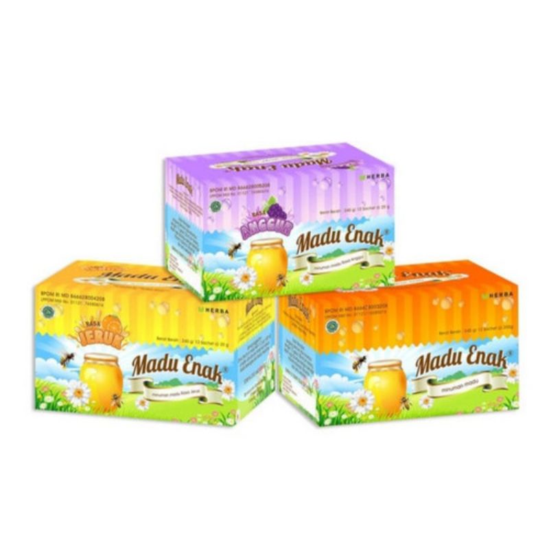 Madu Enak Sachet Per Box isi 12 Sachet