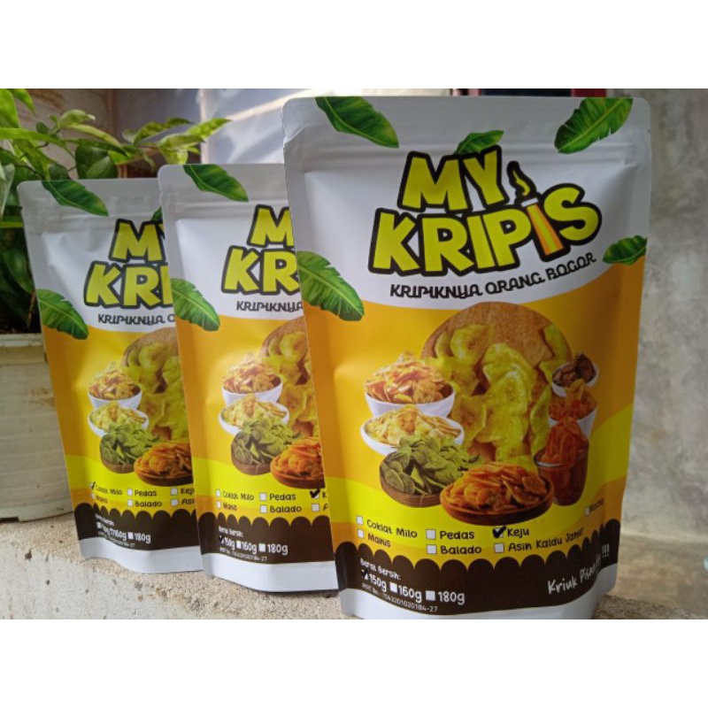 

paket hemat 3 pcs my kripis coklat keju balado cemilan