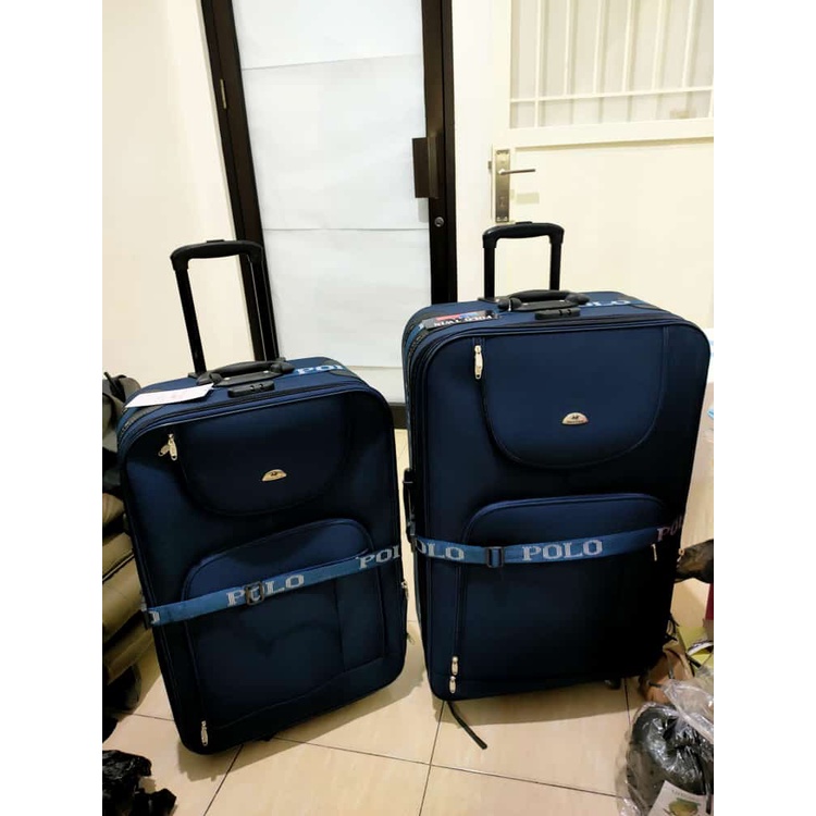 KOPER POLO TWIN KOPER CABIN KAIN TRAVELBAG TROLLY RODA ORIGINAL IMPORT BAGASI BUKAN CABIN