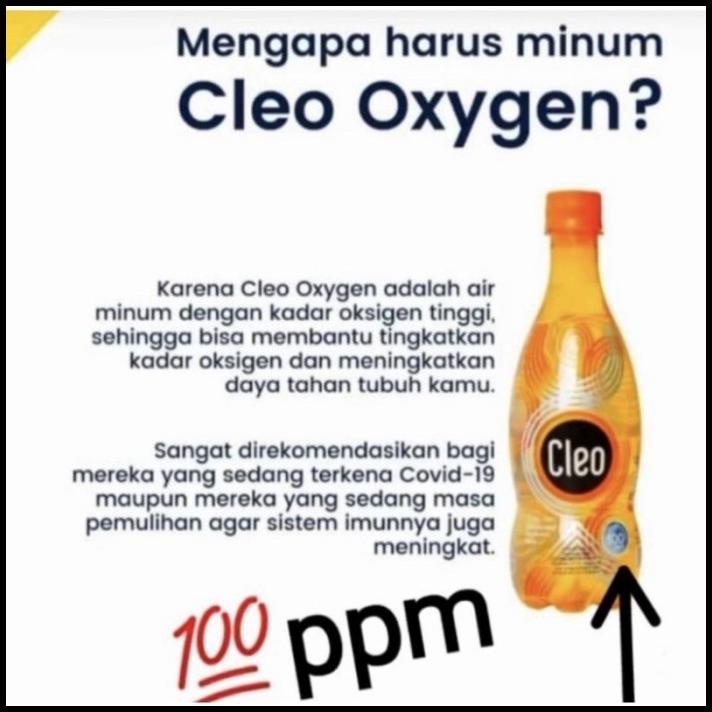 

Cleo Oxy 100Ppm Air Mineral Beroksigen Cleo Oksigen Karton