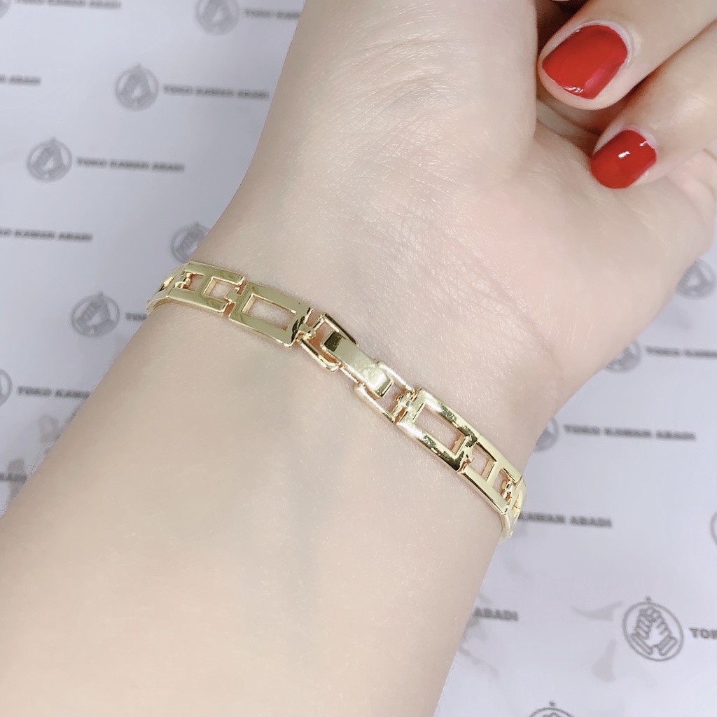 Xuping Gold Gelang Tangan Model Rantai Dubai Perhiasan Wanita *39