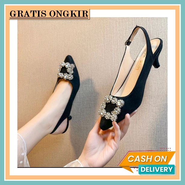 Sepatu Haihil Hils Hak Tinggi Pesta Kerja Wanita Murah Import Kek Iw805 Wa 36 Hak Tahu Wanita Kancin