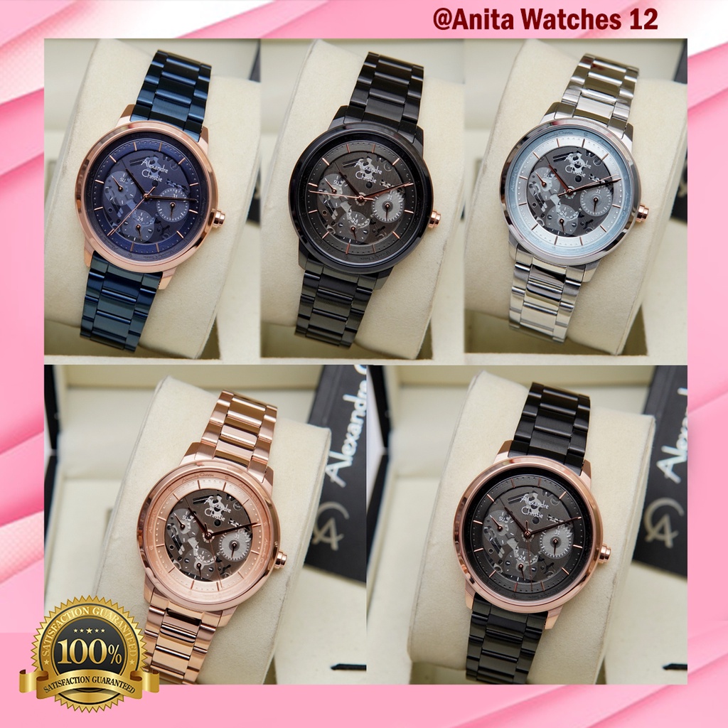 Alexandre Christie Ac 2a10 / ac2a10 Jam Tangan Wanita Original Garansi Resmi