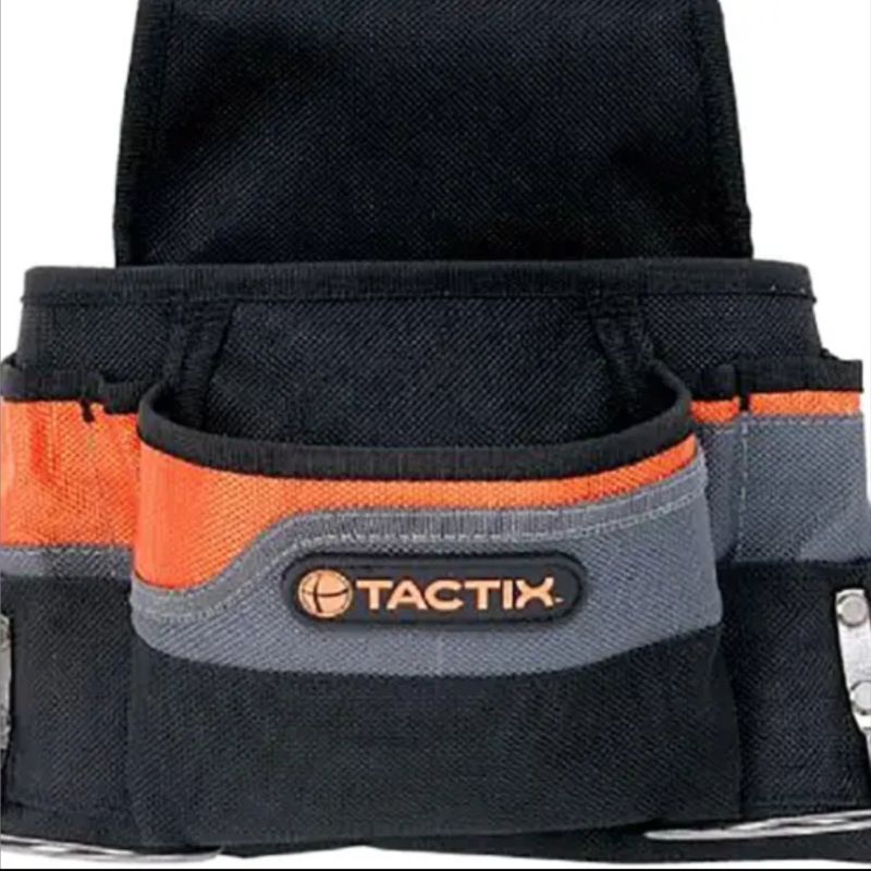 Tactix Tas Pinggang Perkakas 8 Kompartemen/Tas safety Perkakas