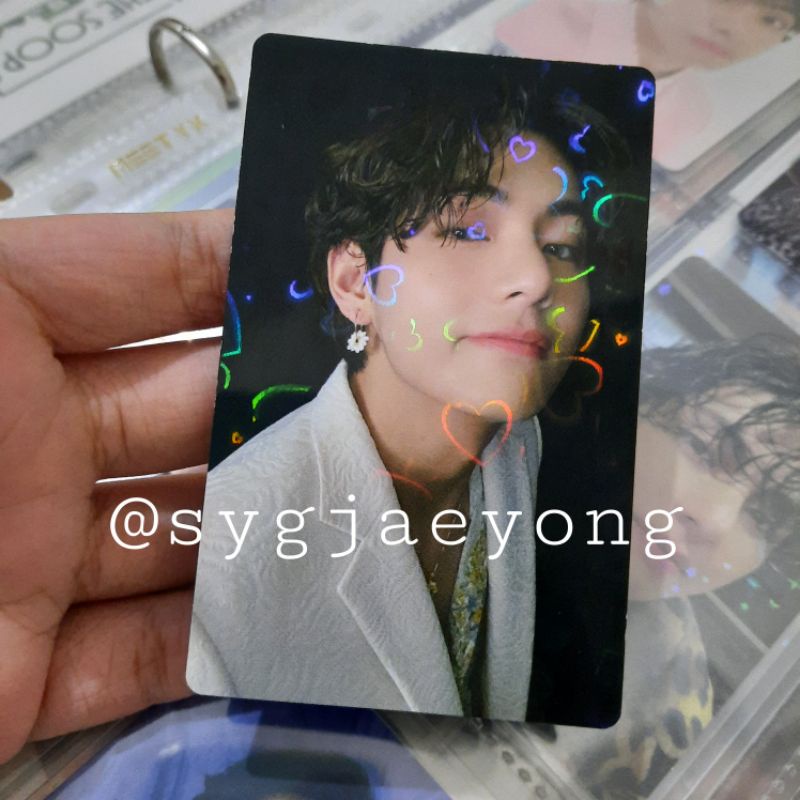 [TERMURAH] OFFICIAL BTS V Kim Taehyung Japan Fanclub Lucky Draw BE Deluxe Hologram Photocard JPFC PC