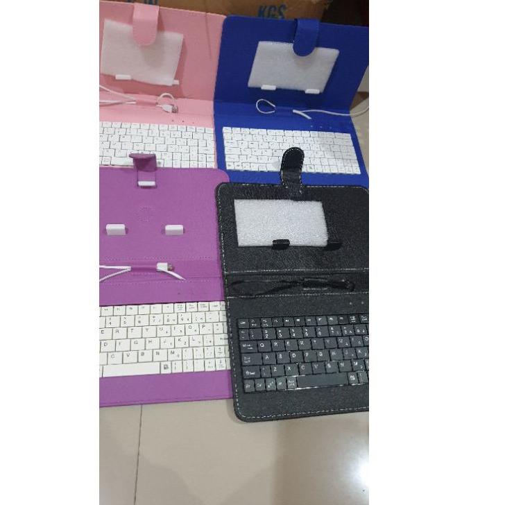 Paket Istimewa keyboard hp android /tablet micro usb Keyboard Flip Holster Case