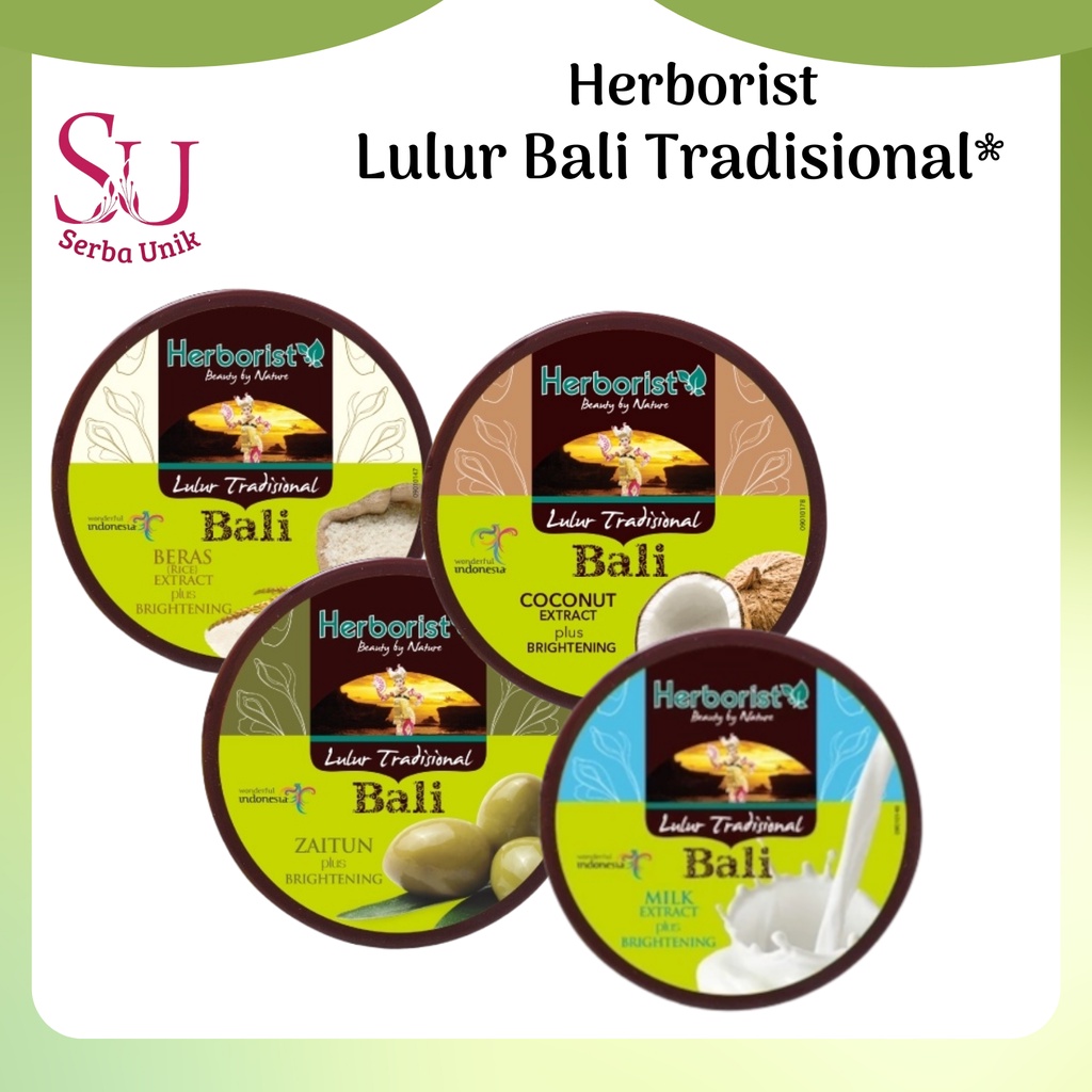 Herborist Lulur Tradisional Bali 100g & 200g | Milk | Strawberry |
Zaitun | Bengkoang