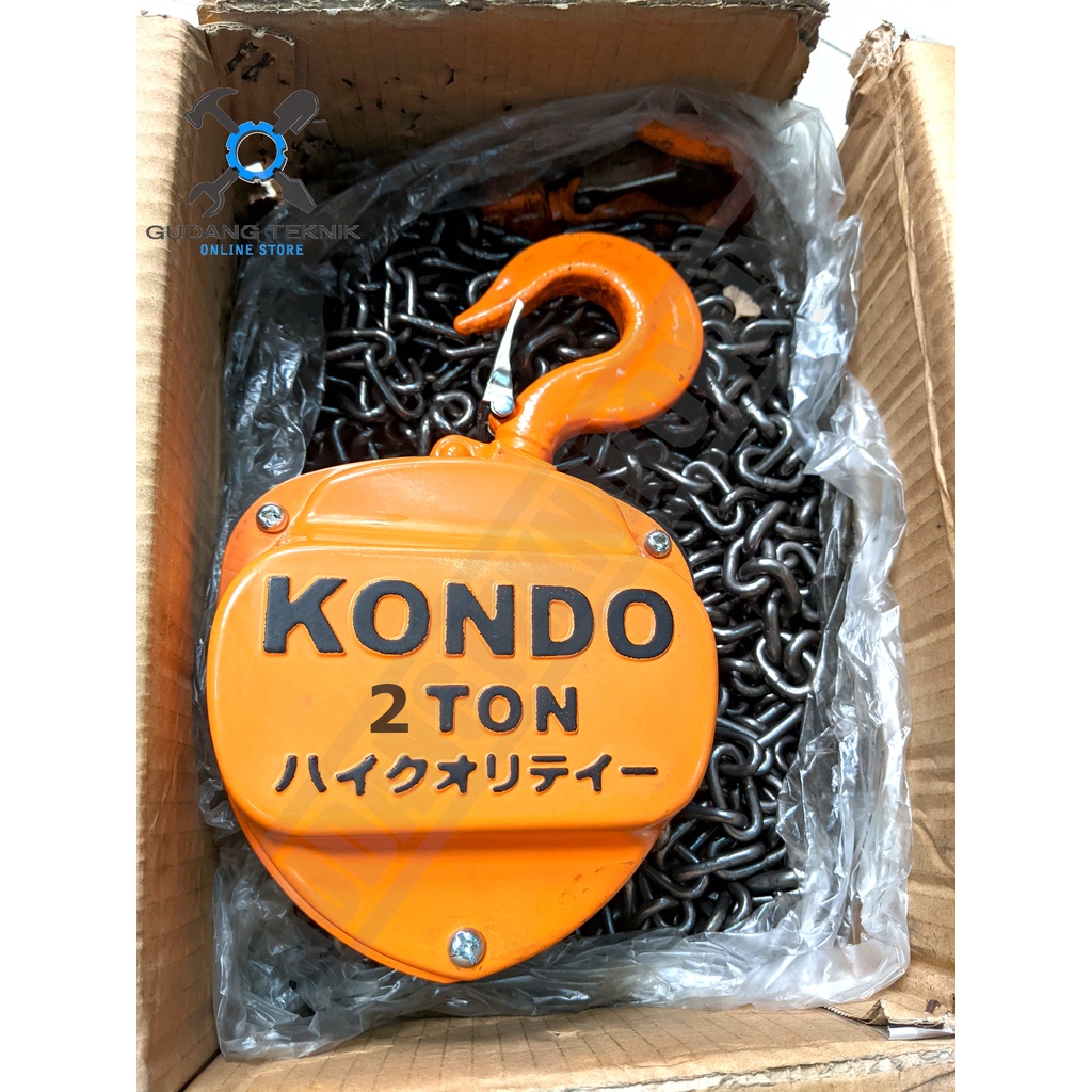 Chain Block 2 Ton 10 Meter HASSTON PROHEX KONDO Hoist Manual / Katrol Takel Kerekan 2Tx10M HASSTON KONDO
