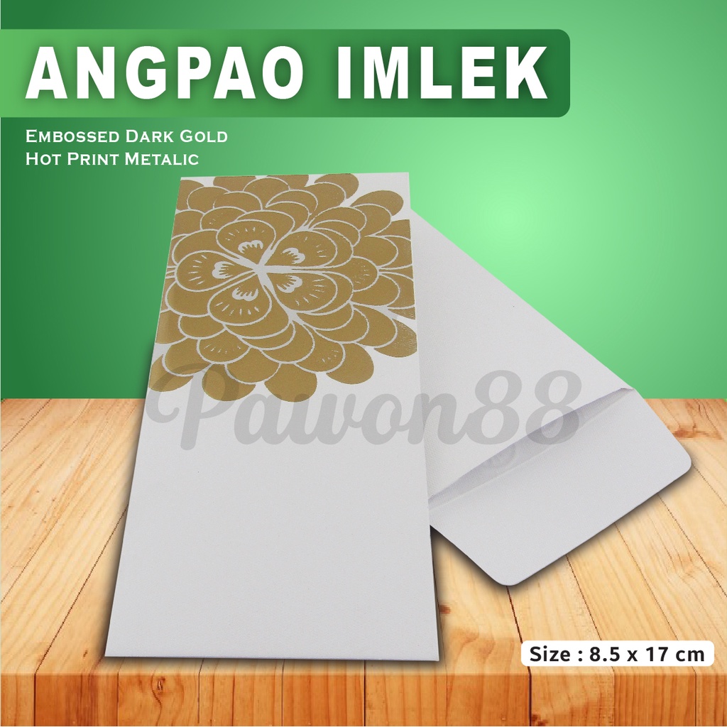 

Angpau Merah - Angpao Imlek - Amplop Imlek | bunga Emas (6 pcs)