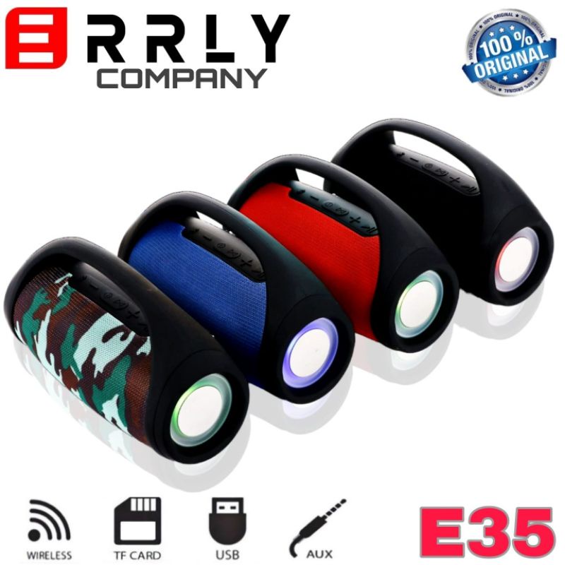 Speakers Portable ERRLY E35 Powerful Boombox Computer , Laptop Speaker Bluetooth Wireless Stereo Subwoofer Bass LED LIGHT Loudspeaker Radio