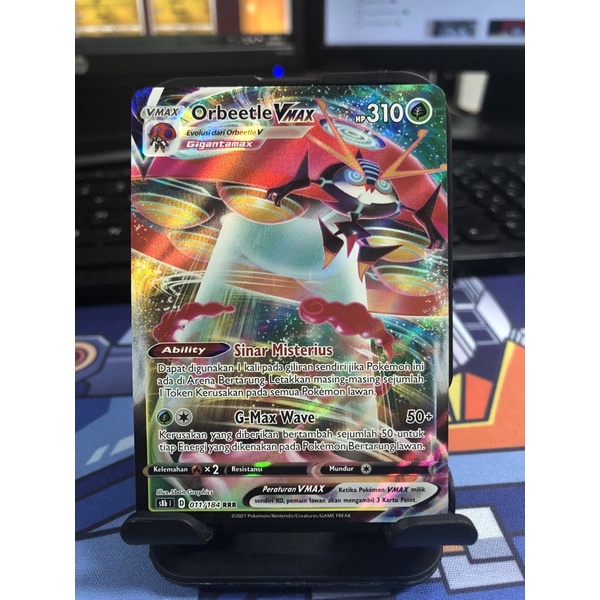 Kartu Pokemon TCG Indonesia | Orbeetle Vmax s8b 011/184 RRR