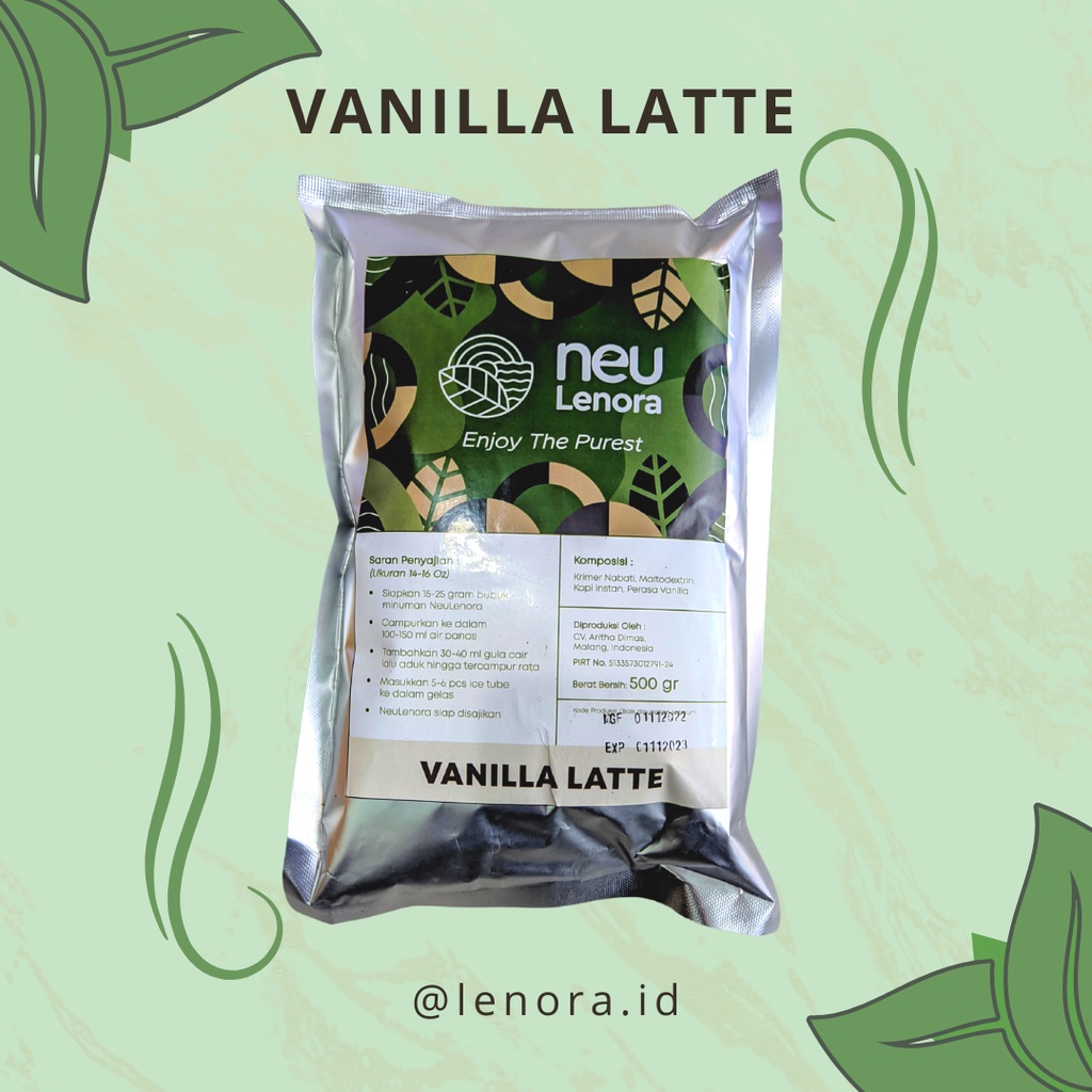 

Bubuk Minuman Vanilla Latte Plain NEULENORA 500gram