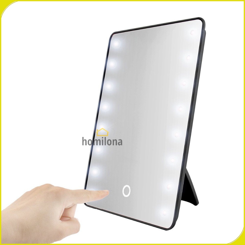 Home Solutions Cermin Make Up Mirror 16 LED Light A3107 Black